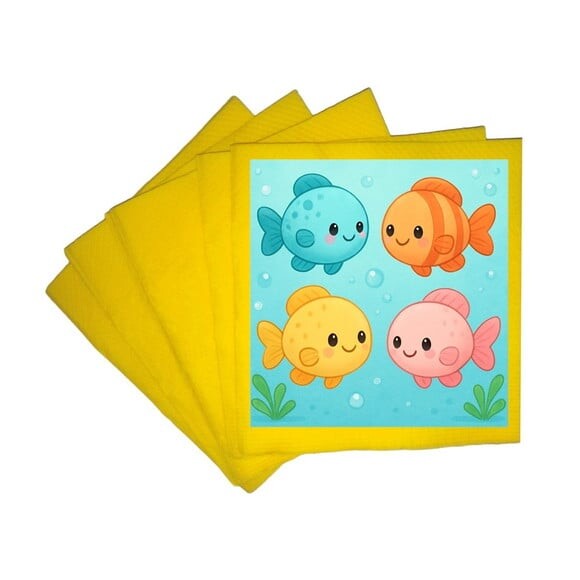 Guardanapo de Papel Personalizado Peixinhos Baby