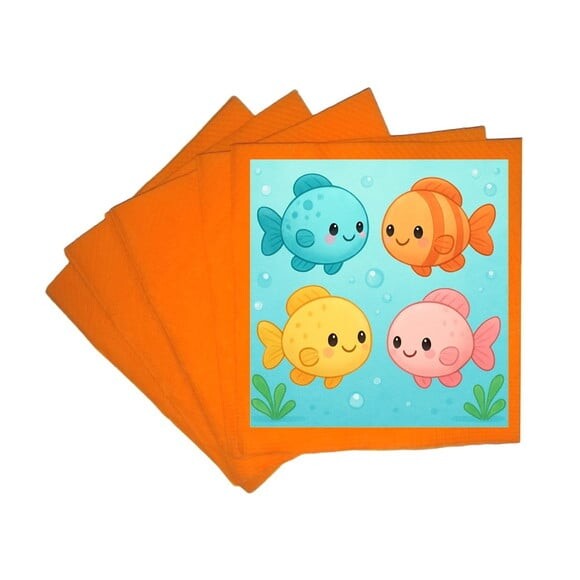 Guardanapo de Papel Personalizado Peixinhos Baby