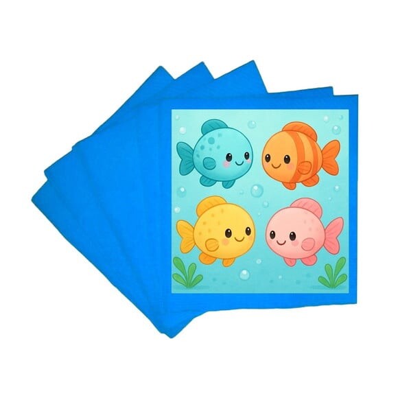 Guardanapo de Papel Personalizado Peixinhos Baby