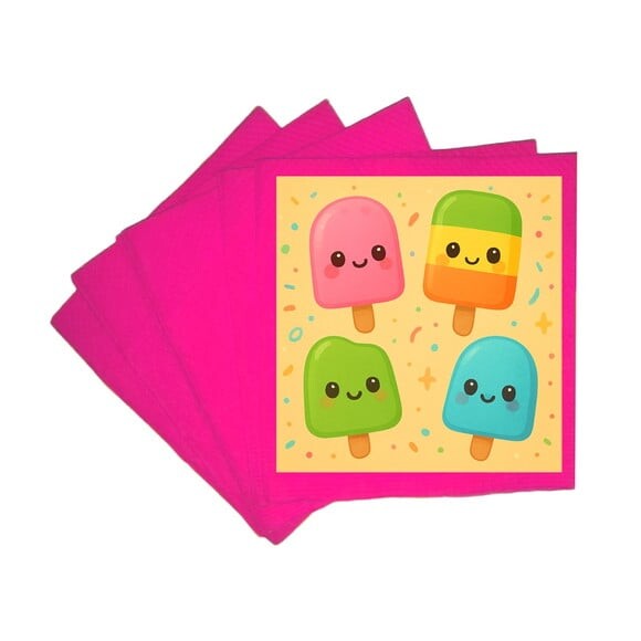 Guardanapo de Papel Personalizado Picolés