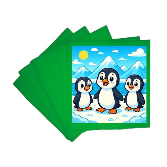 Guardanapo de Papel Personalizado Pinguins