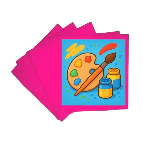 Guardanapo de Papel Personalizado Pintura e Tintas