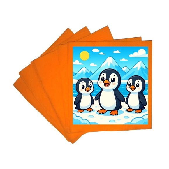 Guardanapo de Papel Personalizado Pinguins