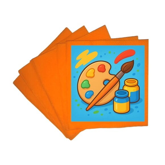Guardanapo de Papel Personalizado Pintura e Tintas