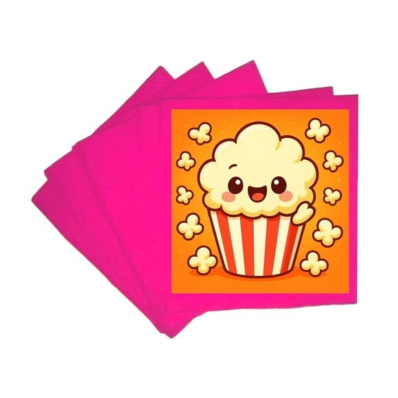 Guardanapo de Papel Personalizado Pipoca