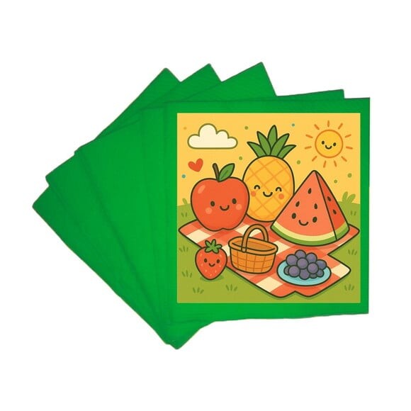 Guardanapo de Papel Personalizado Piquenique das Frutas