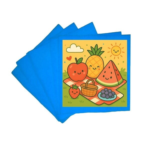 Guardanapo de Papel Personalizado Piquenique das Frutas