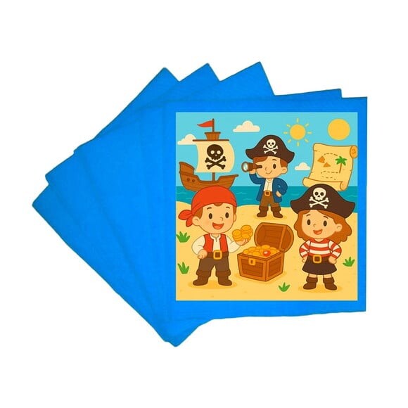 Guardanapo de Papel Personalizado Piratas