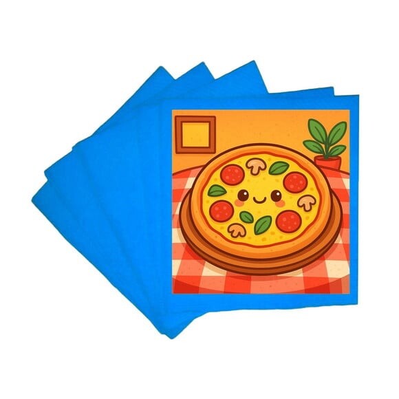 Guardanapo de Papel Personalizado Pizza Divertida