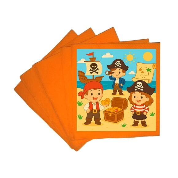 Guardanapo de Papel Personalizado Piratas