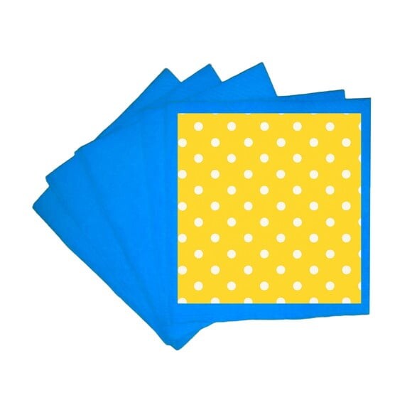 Guardanapo de Papel Personalizado Poá Amarelo