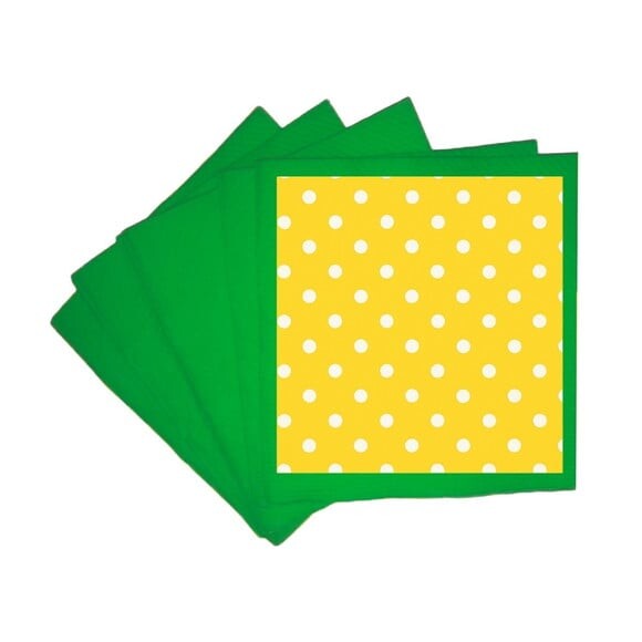 Guardanapo de Papel Personalizado Poá Amarelo