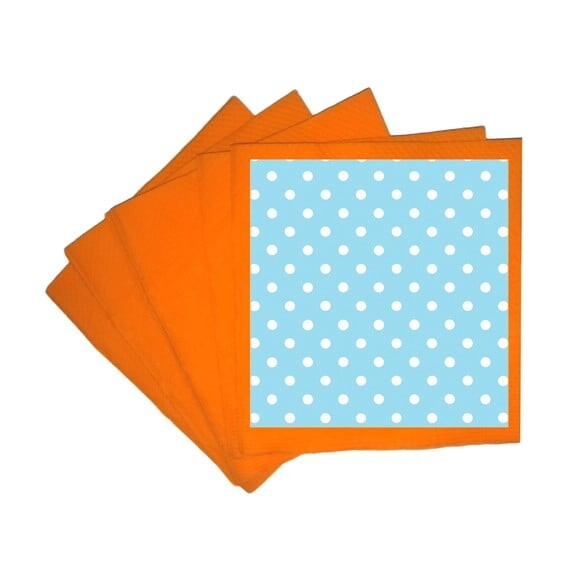 Guardanapo de Papel Personalizado Poá Azul Bebê