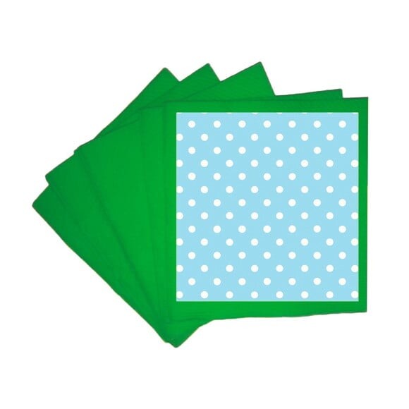 Guardanapo de Papel Personalizado Poá Azul Bebê