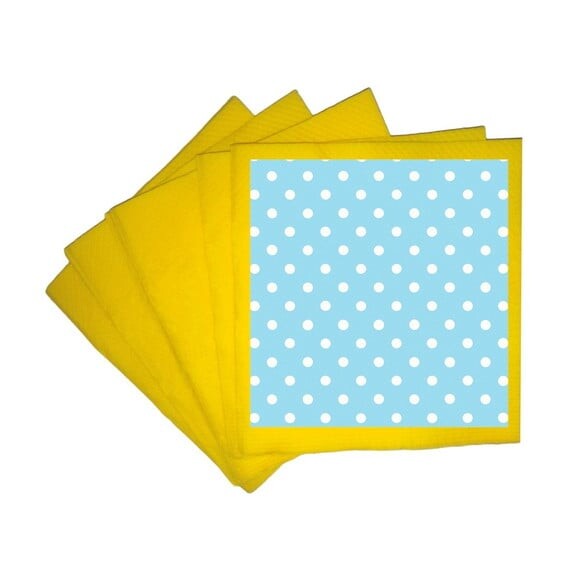 Guardanapo de Papel Personalizado Poá Azul Bebê