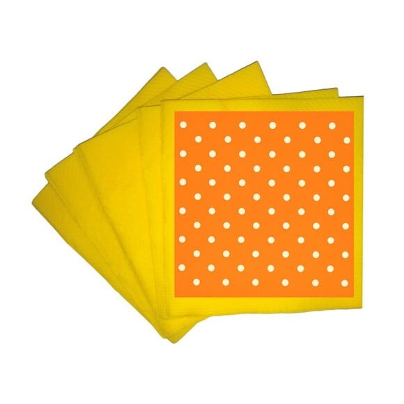 Guardanapo de Papel Personalizado Poá Laranja