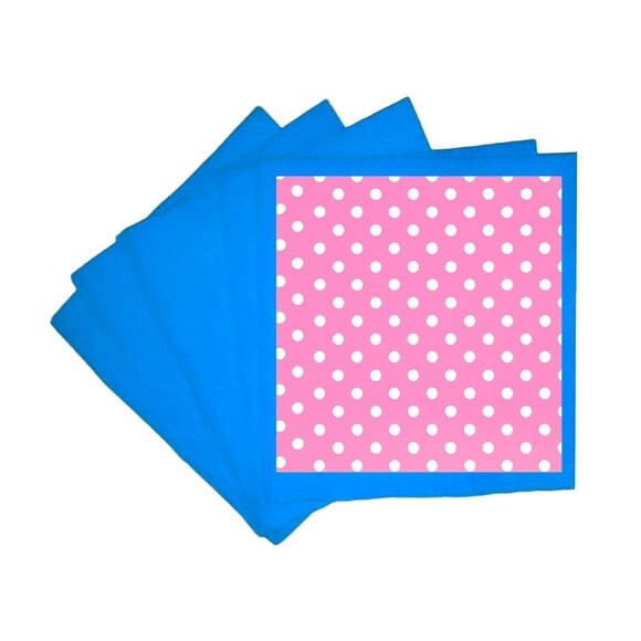 Guardanapo de Papel Personalizado Poá Rosa Pink