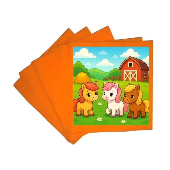 Guardanapo de Papel Personalizado Pôneis