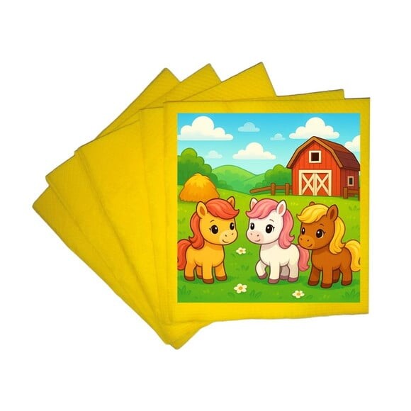 Guardanapo de Papel Personalizado Pôneis
