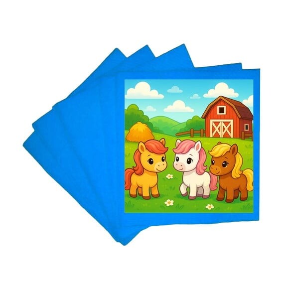 Guardanapo de Papel Personalizado Pôneis