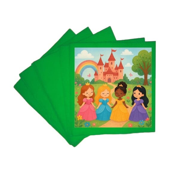 Guardanapo de Papel Personalizado Princesas Encantadas