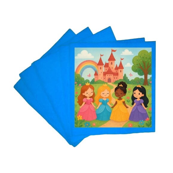Guardanapo de Papel Personalizado Princesas Encantadas