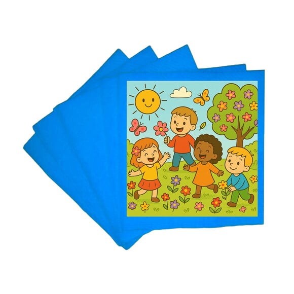 Guardanapo de Papel Personalizado Primavera Divertida