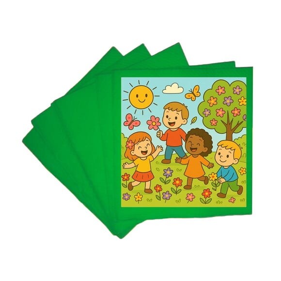 Guardanapo de Papel Personalizado Primavera Divertida