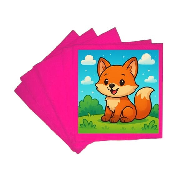 Guardanapo de Papel Personalizado Raposinha