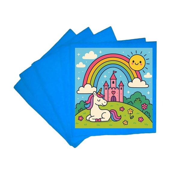 Guardanapo de Papel Personalizado Reino do Arco-íris