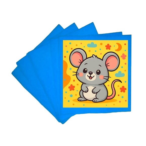 Guardanapo de Papel Personalizado Ratinho Fofo