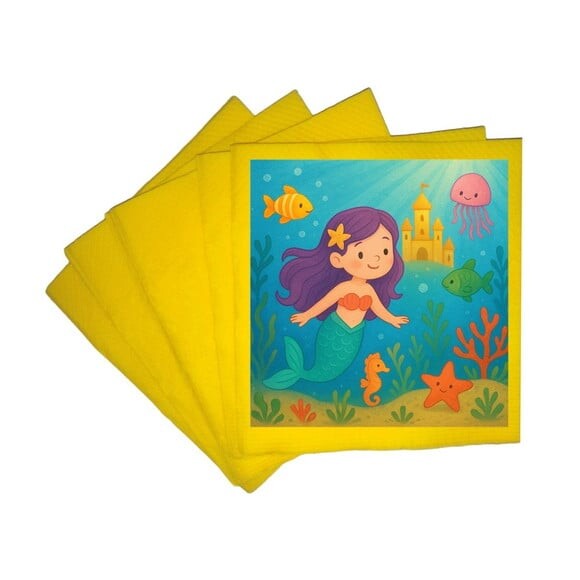 Guardanapo de Papel Personalizado Reino Subaquático