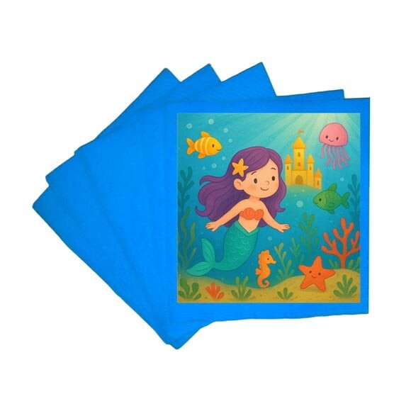 Guardanapo de Papel Personalizado Reino Subaquático