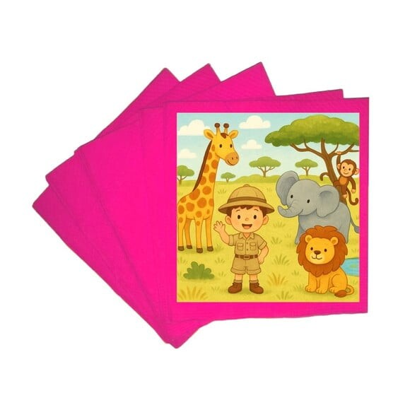 Guardanapo de Papel Personalizado Safari