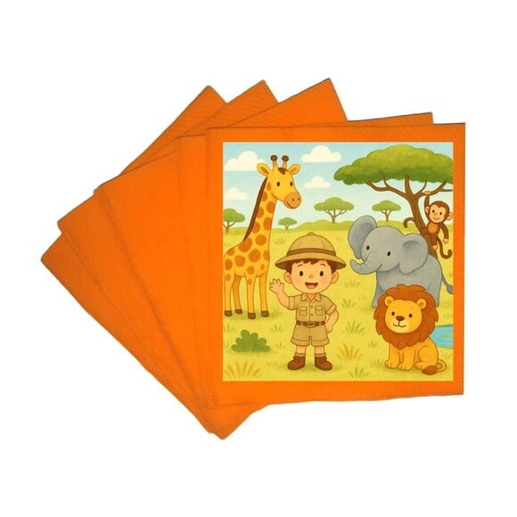 Guardanapo de Papel Personalizado Safari