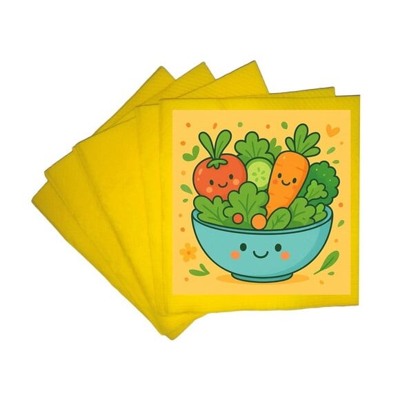 Guardanapo de Papel Personalizado Salada Divertida