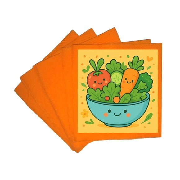 Guardanapo de Papel Personalizado Salada Divertida