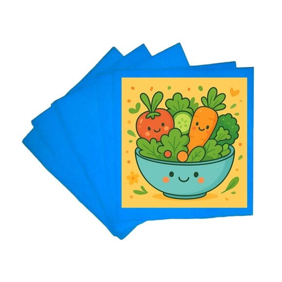 Guardanapo de Papel Personalizado Salada Divertida