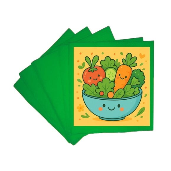 Guardanapo de Papel Personalizado Salada Divertida