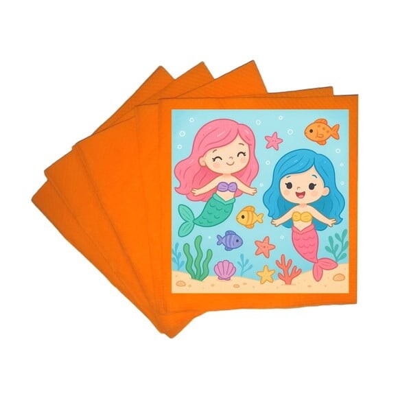 Guardanapo de Papel Personalizado Sereias