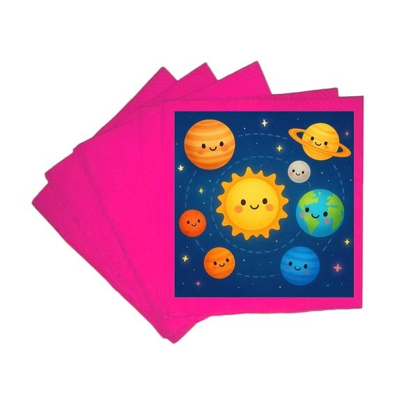 Guardanapo de Papel Personalizado Sistema Solar