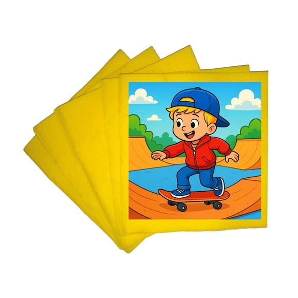 Guardanapo de Papel Personalizado Skate Kids