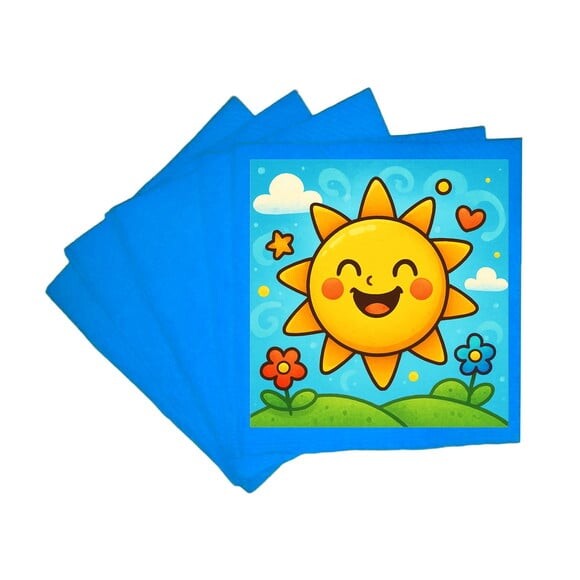Guardanapo de Papel Personalizado Sol Sorridente