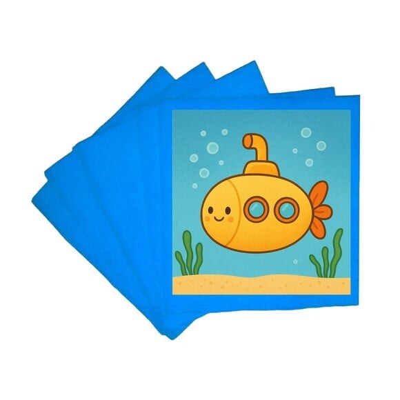 Guardanapo de Papel Personalizado Submarino