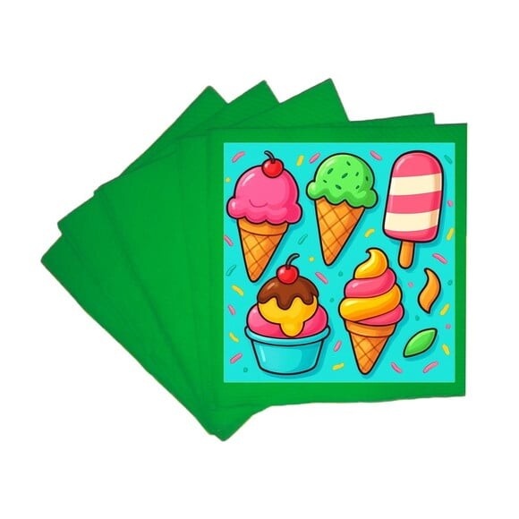 Guardanapo de Papel Personalizado Sorvetes