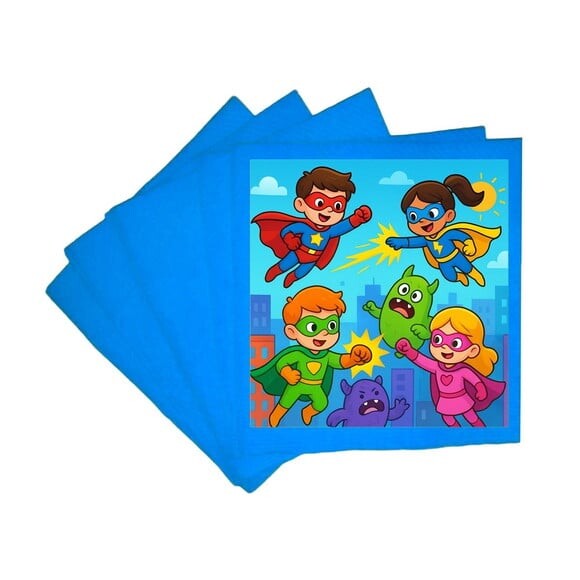 Guardanapo de Papel Personalizado Super Heróis