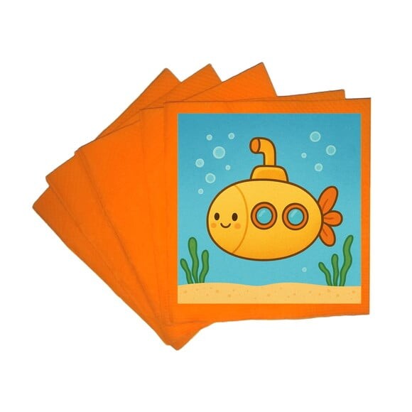 Guardanapo de Papel Personalizado Submarino