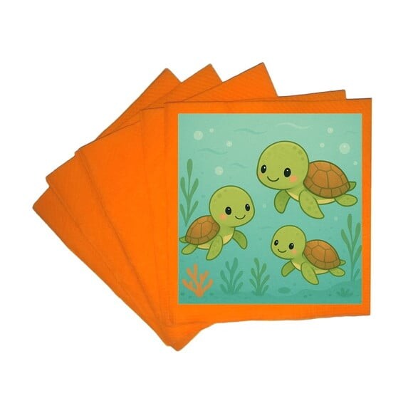 Guardanapo de Papel Personalizado Tartaruguinhas