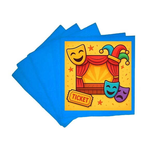 Guardanapo de Papel Personalizado Teatro Infantil