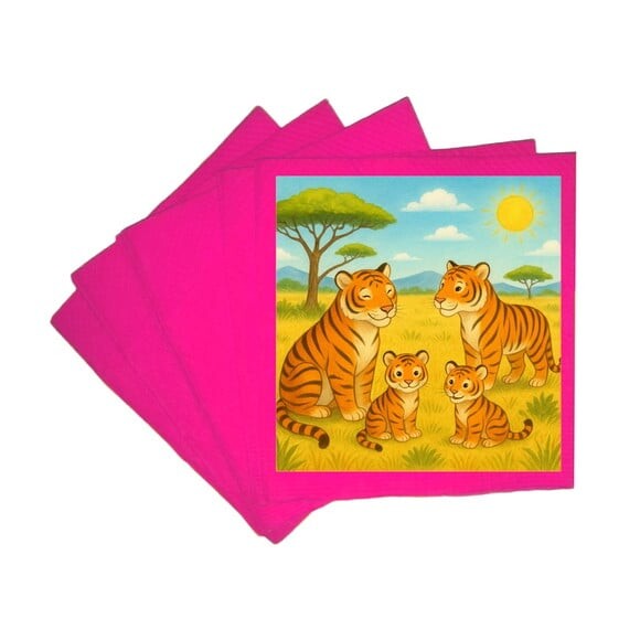Guardanapo de Papel Personalizado Tigres